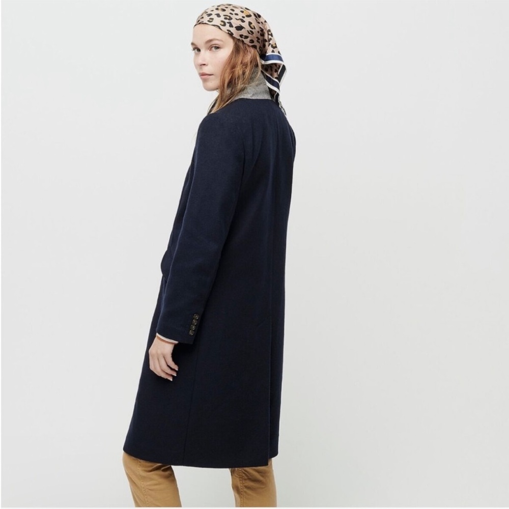$398 J.Crew DOUBLE-BREASTED TOPCOAT IN
WOOL CASHMERE Black - Picture 6 of 15